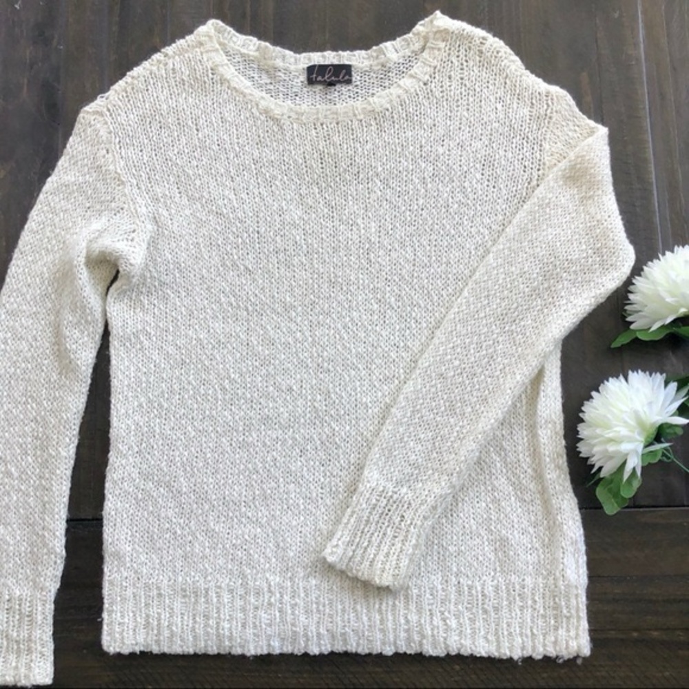 Talula knit cream sweater sz S